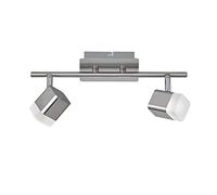 Reality Lighting - Foco decorativo moderno Roubaix, LED integrado 80% ahorro de energía, Material Metal, Color Níquel mate