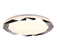 Reality, Plafón, Ando incl. 1 x LED,SMD,22,0 Watt,2700-6000K,2400 Lm. Cuerpo: Plástico, Cromo Ø:50,0cm, A:7,0cm Mando a distancia,Regulador integrado,Color de luz infinitamente var