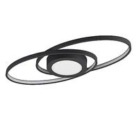 Reality, Plafón, Galaxy incl. 1 x LED,SMD,28,0 Watt,3000K,3400 Lm. Cuerpo: Metal, Antracita A:57,0cm, L:23,0cm, A:4,0cm Regulable mediante interruptor,IP20