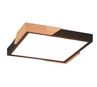 Reality Leuchten Plafón LED Meta 31,5x31,5cm 20 W 3000K Regulable Negro
