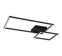 Trio-Leuchten Plafón Punch 1xE27 máx. 40 W Cuerpo metal estera negra Ø35 cm IP20 sin bombilla