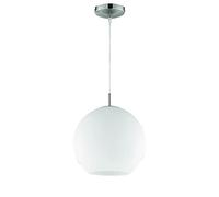 Trio-Leuchten Lámpara colgante Moon R30153007 E27 60 W vidrio opal blanco 156 x 30 cm