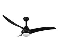 Reality, Ventilador, Alesund incl. 1 x LED,SMD,20,0 Watt,2700+4000+6000K,2300 Lm. Cuerpo: Plástico, estera negra Ø:115,5cm, A:47,5cm Color de luz regulable,Ventilador,3 Niveles de velocidad