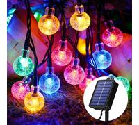 Realky Guirnaldas Luces Exterior Solar, 18M 100 LED Guirnalda Luces Solares, 8 Modos IP65 Impermeable Cadena de Luces Solar Decoración para Jardín, Terraza, Patio, Navidad, Fiesta (Multicolor)