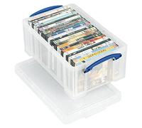 Really Useful Box Caja de almacenamiento de plástico transparente de 9 litros