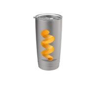 Realmente como los fideos de pasta Cavatappi Vaso térmico de acero inoxidable de doble pared