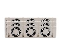 Realpower HL-3 Ventilador Eléctrico de Calefacción y Suelo, Blanco, 100-240 V, 50/60 Hz, Juego de 3 Ventiladores