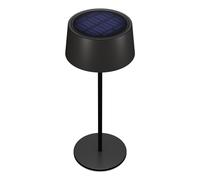 Realpower led tablelight 300 solar lámpara de mesa 4 w negro