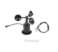 reamhome Sensor de velocidad del viento 0-70M/S, salida de señal ambiental, tipo pulso, tres tazas, sensor de velocidad del viento, anemómetro DC5-30V
