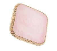Rebanadas de ágata de resina, posavasos para bebidas, colección de cristales cuadrados, decoración del hogar, regalo de bebida, color rosa, excelente calidad y moda popular