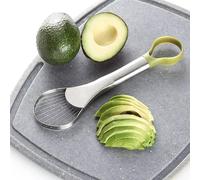 Rebanador de aguacate 2 en 1, cortador de aguacate de acero inoxidable, cuchillo pelador, Pitaya Kiwi, pelador, utensilio de cocina, herramientas para frutas y verduras 1 pieza