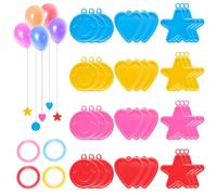 Rebanky 36 Piezas Peso Globos Helio de Estrellas,Corazones,Caras Sonrientes