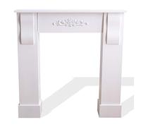 Rebecca Mobili Chimenea Decorativa Falsa, Marco de Chimenea Decorativo, Blanco, para Dormitorio salón, decoración de Pared - Medidas: 92 x 93 x 22,5 cm (AxANxF) - Art. RE4283