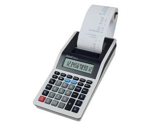 REBELL Calculadora Impresora PDC10 WB de 12 Dígitos