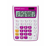 Rebell SDC912 elegante calculadora de escritorio - Rosa