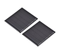 Rebower 2 mini paneles solares policristalinos de 2,5 V 0,2 W 80 mA, 1,9 x | Cargador de células solares fotovoltaicas pequeñas epoxi de 48,5 x 42,5 mm para generación de energía, bricolaje