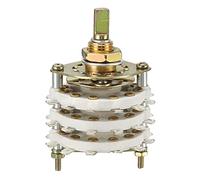 Rebower Selector Rotativo De Bandas 6P5T 6 Polos 5 Posiciones, 3 Niveles [Para Radio, TV, Unidad De Control De Máquinas Industriales] - 1 Pieza
