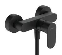 Hansgrohe Grifo de ducha Rebris S – Monomando a la vista, Negro mate 72640670