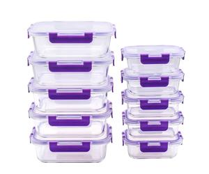 Recamania Recipientes Cristal Herméticos 20 Piezas Sin BPA Lavavajillas