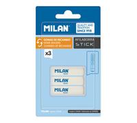 MILAN Blíster 3 Gomas de Recambio para Afilaborra STICK