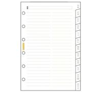 Recambio agenda finocam c375 classic 603 79x127 indice cartulina a-z 1