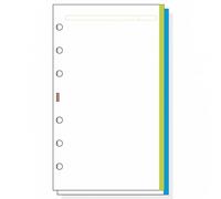 Recambio agenda liso banda colores blanco r445 400 91x152x4 mm finocam
