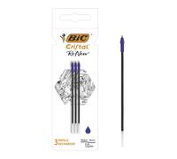 BIC Recambio bolígrafo Cristal Renew color azul blister 3 unidades