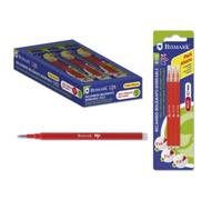 Recambio Bolígrafo BISMARK Fix Rojo, Pack x3