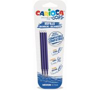 Recambio Bolígrafo Borrable CARIOCA Oops Azul, Pack x3
