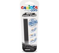 Recambio Bolígrafo Borrable CARIOCA Oops Negro, Pack x3