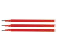 Recambio boligrafo q-connect retractil kf11059 borrable rojo caja de 3 unidades - KF11059