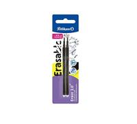 Recambio de Bolígrafo Universal Borrable, Tinta Negra, Punta M Indeformable de 0,7 mm, Tinta de Gel Ultra Deslizante, 2 Piezas