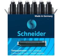 Recambio de cartucho de tinta Schneider con cierre de bola de formato est ndar para plumas estilogr ficas y rollerball de cartucho. Caja de tinta