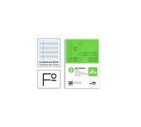 Recambio liderpapel a4 pautaguia 100 hojas 75gr cuadriculado pautado 3mm con margen 4 taladros - RF23