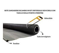 Recambio Mosquitero en Kit Universal Reductor con Bolsillo y Puertas y Ventanas con Rodillo