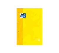 RECAMBIO OXFORD COLOR 1 AMARILLO DIN A4+ 80 HOJAS 90 GR CUADRO 5 MM 4 TALADROS