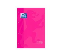 RECAMBIO OXFORD COLOR 1 FUCSIA DIN A4+ 80 HOJAS 90 GR CUADRO 5 MM 4 TALADROS
