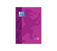 RECAMBIO OXFORD COLOR 1 MORADO DIN A4+ 80 HOJAS 90 GR CUADRO 5 MM 4 TALADROS