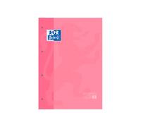 RECAMBIO OXFORD COLOR 1 ROSA CHICLE DIN A4+ 80 HOJAS 90 GR CUADRO 5 MM 4 TALADROS