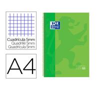 Cuaderno Oxford Espiral A4+ Tapa Extradura 80h 90gr Verde