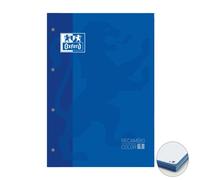 Recambio Oxford School Color 1 Encolado A4+ 80H 90Gr 4 Taladros Cuadric.5X5 Azul (1 Color De Recuadro) (Set de 5)