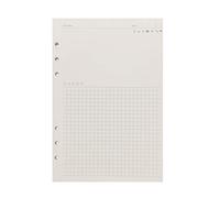 Recambio para carpeta de 21 cm / A5 17 cm / A6 con 6 agujeros de cubierta redonda (A5, Papel de recambio Favoritos)