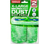 Recambio para fregona de polvo Swiffer XL (paquete de 2) - Recambios de microfibra resistentes para barrido en seco - Almohadilla de fregona reutilizable VanDuck (fregona no incluida)