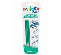 Recambios bolígrafo borrable oops verde - 3 uds