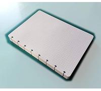 Recambios de inserción para planificador encuadernado en disco, paquete de reposición, 100 hojas, forma de T, forma de hongo, DIN A5, 14,5 x 20,5 cm, puntos de 5 mm, cuaderno Bullet Journal punteado