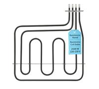 RECAMBIOS DREYMA Resistencia Grill Doble 2500W 1600W+900W 220V Medidas 347x344x365mm Recambio Horno Compatible con Balay Bosch Lynx Superser Crolls Constructa Neff Corcho Montaje Fácil Firme