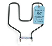 RECAMBIOS DREYMA Resistencia Horno Inferior 1000W 220V Compatible con Teka HT490 HT510 Referencia 99511212 Calentamiento Uniforme Montaje Rápido Placa 80 mm Conectores 50mm Durabilidad Profesional PRO