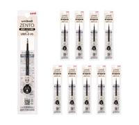 Recarga de Tinta a Base de Agua uniball ZENTO UBR-Z-05, Punta Fina de 0.5mm, Negra, Compatible con Bolígrafos uniball ZENTO, UBRZ05.24, Paquete de 10