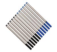 Recarga de tintas para bolígrafos, juego de recargas de Bolígrafo de Metal de 0, 5 Mm, recargas de bolígrafos de punta media, 10 Uds