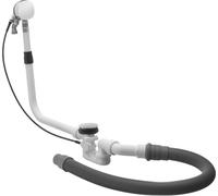 Recargo Duravit para desagüe y rebosadero Quadroval con caño de bañera, Cape Cod, cromo, 791252000001000